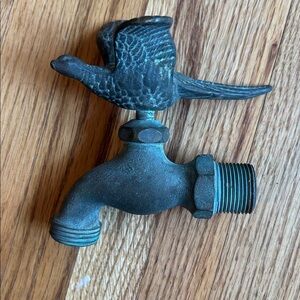 Flora & Fauna brass spigot head pheasant Bird Faucet Head